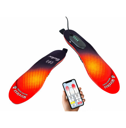 Värmesulor med APP, trådlös laddning & USB-laddplattor Värmesulor med APP, trådlös laddning & USB-laddplattor